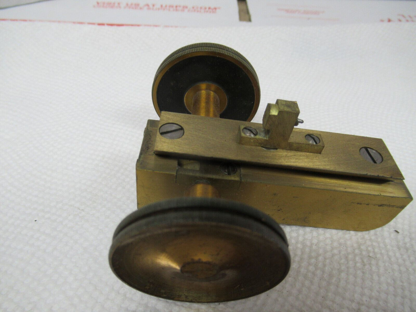 MICROSCOPE PART ANTIQUE BAUSCH LOMB FRAME GROSS ADJUST AS PICTURED BIN#W1-A-104