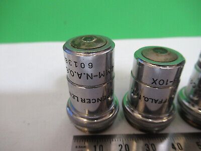 AO SPENCER LOT 3 ea OBJECTIVE 10X 44X 95X  MICROSCOPE PART AS PICTURED &3-C-10