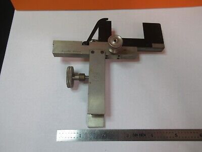 ANTIQUE ERNST LEITZ STAGE CLIPS MICROMETER XY MICROSCOPE AS PICTURED &7B-B-66