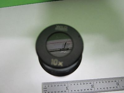 MICROSCOPE PART EYEPIECE WILD HEERBRUGG 10X  SWISS OPTICS AS IS BIN#T3-25