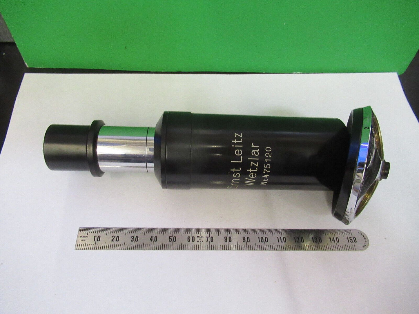 ANTIQUE ERNST LEITZ TUBUS + NOSEPIECE MICROSCOPE PART AS PICTURED #R1-B-14