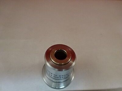 MICROSCOPE PART OBJECTIVE BAUSCH LOMB 10X OPTICS AS IS #AO-27