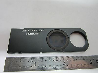 MICROSCOPE LEITZ WETZLAR GERMANY POLARIZER FILTER SLIDE OPTICS BIN#B2-C-45