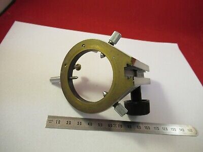 ZEISS GERMANY BRASS CONDENSER HOLDER MICROSCOPE PART AS PICTURED &FT-4-55B