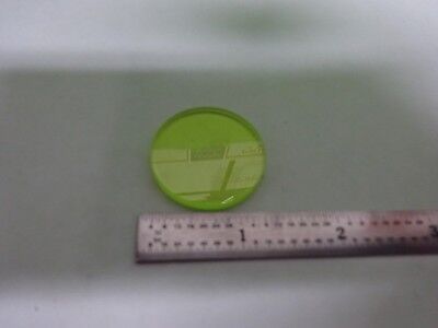 OPTICAL FILTER GREEN OPTICS AS IS BIN#72-65