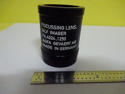 OPTICAL MAGNIFICATION LENS GLV IMAGER AGFA GERMANY OPTICS AS IS BIN#P9-15