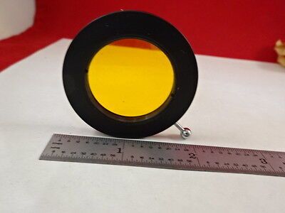 OPTICAL MOUNTED YELLOW FILTER OPTICS AS IS BIN#P1-C-26