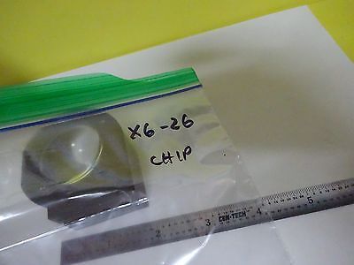 MICROSCOPE PART ILLUMINATOR LENS [chip on edge] OPTICS AS IS BIN#X6-26