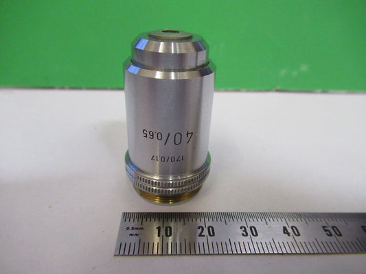 LEITZ WETZLAR GERMANY OBJECTIVE 40X OPTICS MICROSCOPE PART AS PICTURED #R1-A-98B