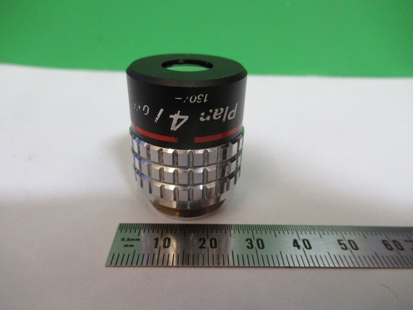 NIKON JAPAN OBJECTIVE 4X /160 LENS MICROSCOPE PART AS PICTURED P2-B-20