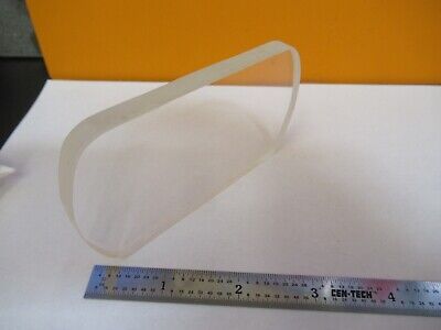 OPTICAL BK7 GLASS THICK WINDOW RACETRACK MIL-SPEC OPTICS AS PICTURED &27-B-10