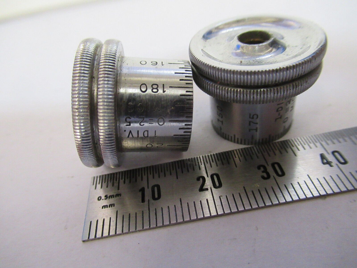 SPENCER AO SET of KNOBS SUB STAGE MICROSCOPE PART as pictured Z8-A-70