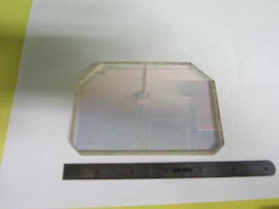 FOR PARTS optical truncated thick glass plate [some scratches] AS IS  BIN#42-04