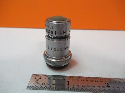 VINTAGE OBJECTIVE SPENCER 95X OPTICS MICROSCOPE PART AS PICTURED &7B-B-142