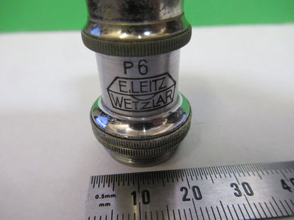 MICROSCOPE OBJECTIVE LEITZ 45X POL P6 GERMANY OPTICS AS PICTURED #S2-C-86