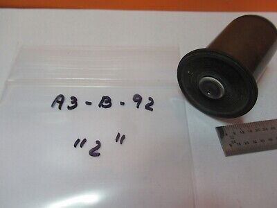 ANTIQUE BRASS EYEPIECE VINTAGE OKULAR "2" MICROSCOPE PART AS PICTURED &A3-B-92