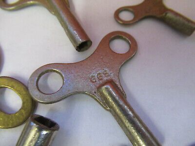 ANTIQUE LOT KEYS for  CLOCKS & MICROSCOPE CABINETS AS PICTURED #W8-FT-11