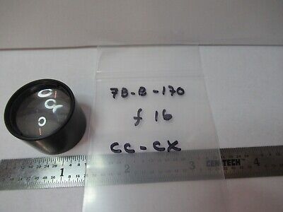 OPTICAL MOUNTED LENS F 16 CC CX OPTICS AS PICTURED &7B-B-170