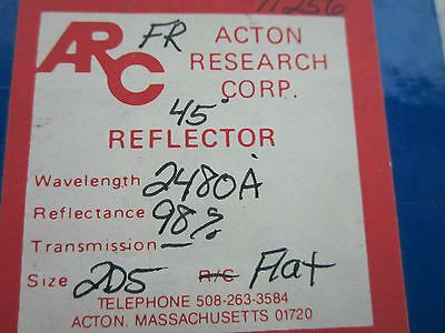 OPTICAL COATED REFLECTOR ? FLAT ARC  OPTICS BIN#1