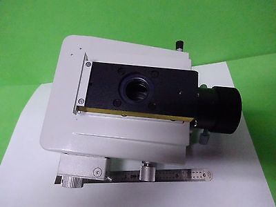 MICROSCOPE PART LEITZ GERMANY NOSEPIECE + VERTICAL ILLUM OPTICS AS IS BIN#W7-95