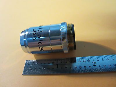 MICROSCOPE PART OBJECTIVE REICHERT AUSTRIA OPTICS PLAN EPI 12.5X BIN#9