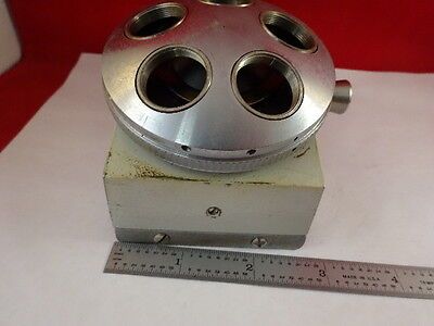 MICROSCOPE PART VICKERS ENGLAND NOSEPIECE PHOTOPLAN ILLUM OPTICS AS IS #Y5-D-10