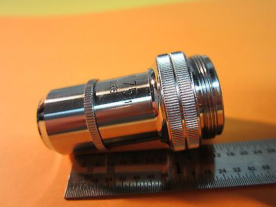 MICROSCOPE OPTICS OBJECTIVE 75X ARTHUR SEIBERT WETZLAR GERMANY  BIN#9-33