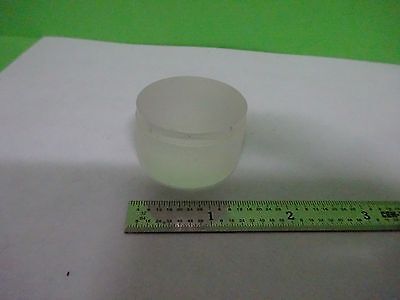 MICROSCOPE PART OPTICAL LENS DIFFUSER FROSTED CONVEX THICK AS IS OPTICS BN#V7-26