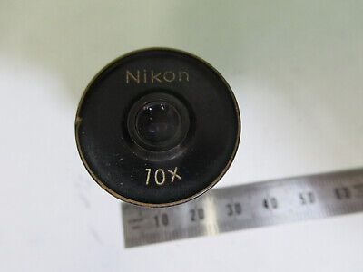 NIKON JAPAN 10X EYEPIECE OCULAR LENS MICROSCOPE PART AS PICTURED &Z9-A-63