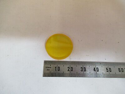 OPTICAL YELLOW GLASS FILTER LENS PRO OPTICS AS PICTURED &P5-A-82