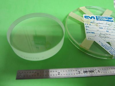 OPTICAL CVI 3 1/4" DIAMETER THICK WINDOW LASER OPTICS BIN#40-75