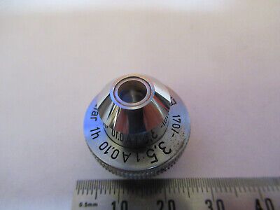 ANTIQUE ERNST LEITZ 3.5X /170 OBJECTIVE MICROSCOPE PART AS PICTURED 4B-FT-32