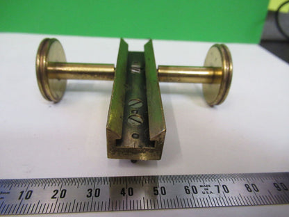 BAUSCH LOMB ANTIQUE BRASS TUBUS HOLDER MICROSCOPE PART AS PICTURED #W5-B-12