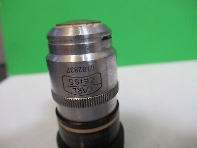 CARL ZEISS GERMANY 100X /160 OBJECTIVE LENS MICROSCOPE PART AS PICTURED #R7-B-52