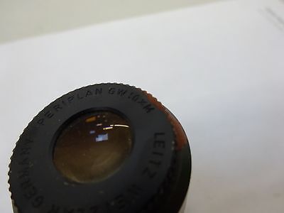 MICROSCOPE PART EYEPIECE OCULAR LEITZ GERMANY GW 10X OPTICS AS IS BIN#J6-B-15