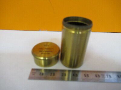 OTTO SEIBERT GERMANY EMPTY BRASS OBJECTIVE CAN 10X MICROSCOPE PART  &H1-B-09