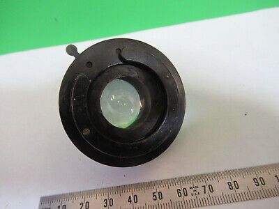 ANTIQUE SPENCER POL CONDENSER LENS + IRIS MICROSCOPE PART AS PICTURED &Q9-A-163