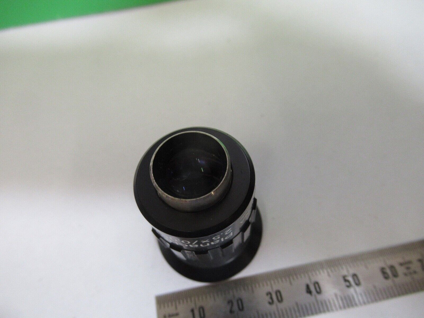 AUS JENA OBJECTIVE INFINITY 2.5X PLANACHROMAT GERMANY MICROSCOPE PART z1-b-56