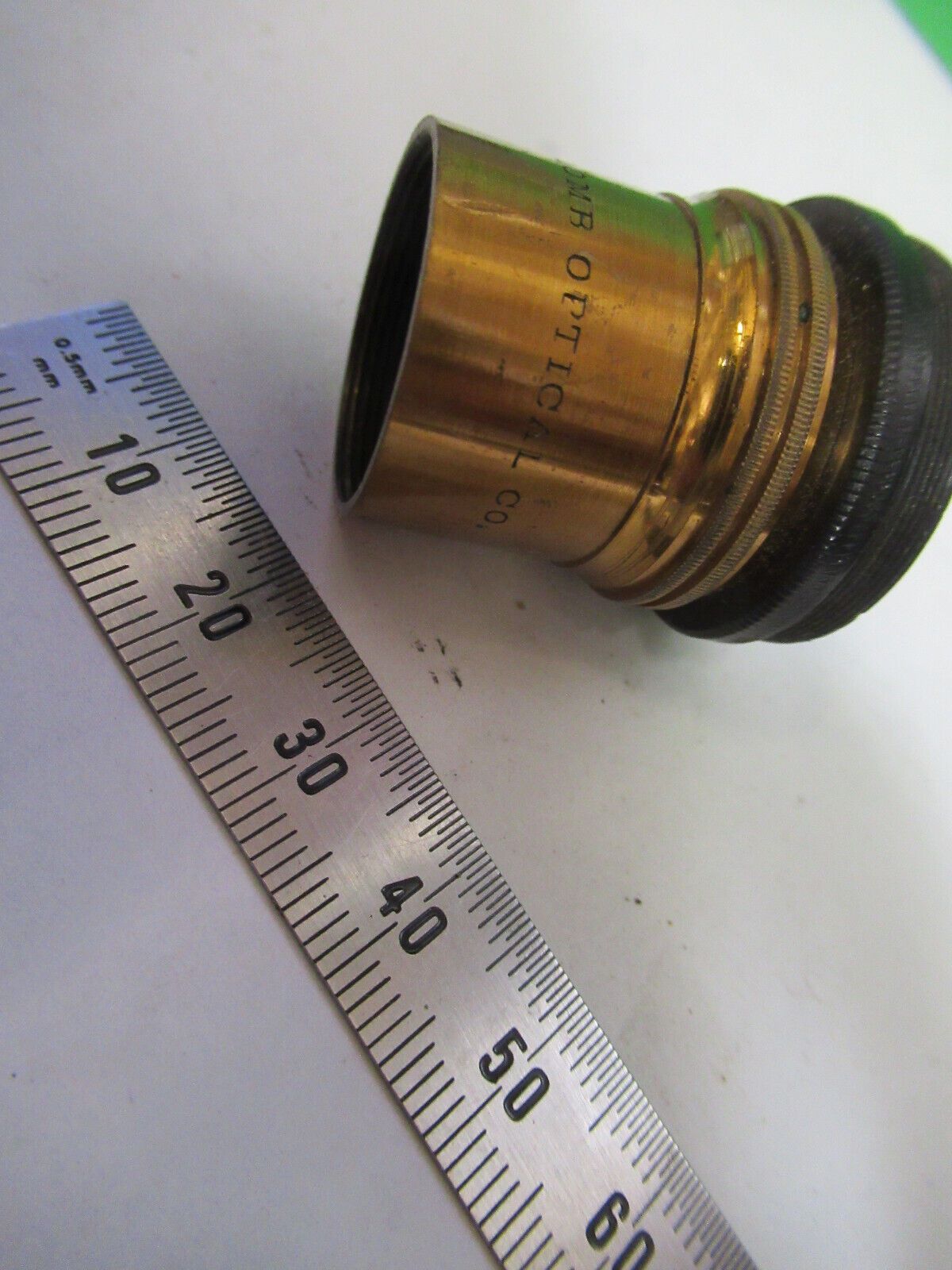 ANTIQUE BRASS BAUSCH LOMB POL POLARIZER MICROSCOPE PART AS PICTURED &83-FT-09