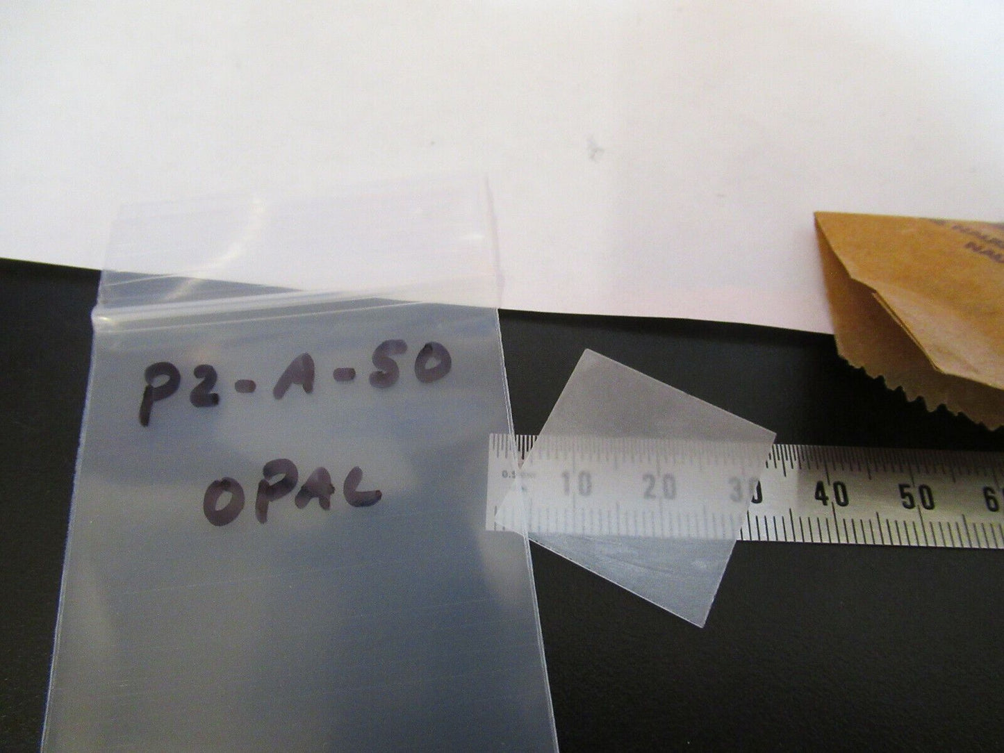 OPTICAL OPAL GLASS BLANK OPTICS AS PICTURED &P2-A-50