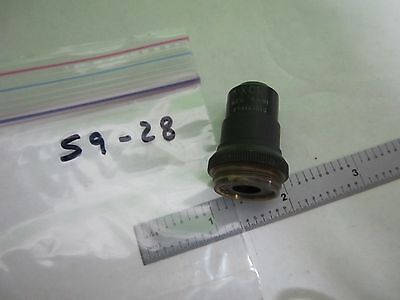 MICROSCOPE PART OBJECTIVE BAUSCH LOMB 10X OPTICS AS IS S9-28