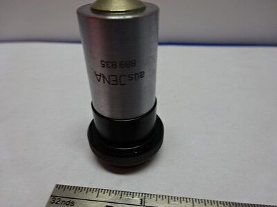 MICROSCOPE PART OBJECTIVE AUS JENA GERMANY POL 12.5X [dirty] OPTICS AS IS #84-16