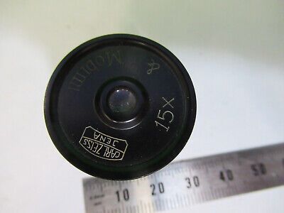 ANTIQUE CARL ZEISS 15X GERMANY LENS EYEPIECE MICROSCOPE PART AS PICTURED Q9-A-23