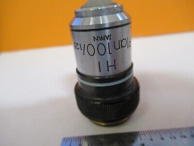 OLYMPUS JAPAN OBJECTIVE HI 100X OPTICS MICROSCOPE PART AS PICTURED &H8-C-10