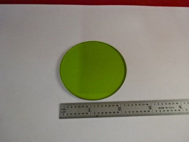 GREEN GLASS FILTER MICROSCOPE PART OPTICS AS PICTURED &3-B-04