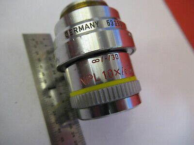 LEITZ 53393 DIC + INFINITY 10X OBJECTIVE MICROSCOPE OPTICS AS PICTURED #B1-A-63