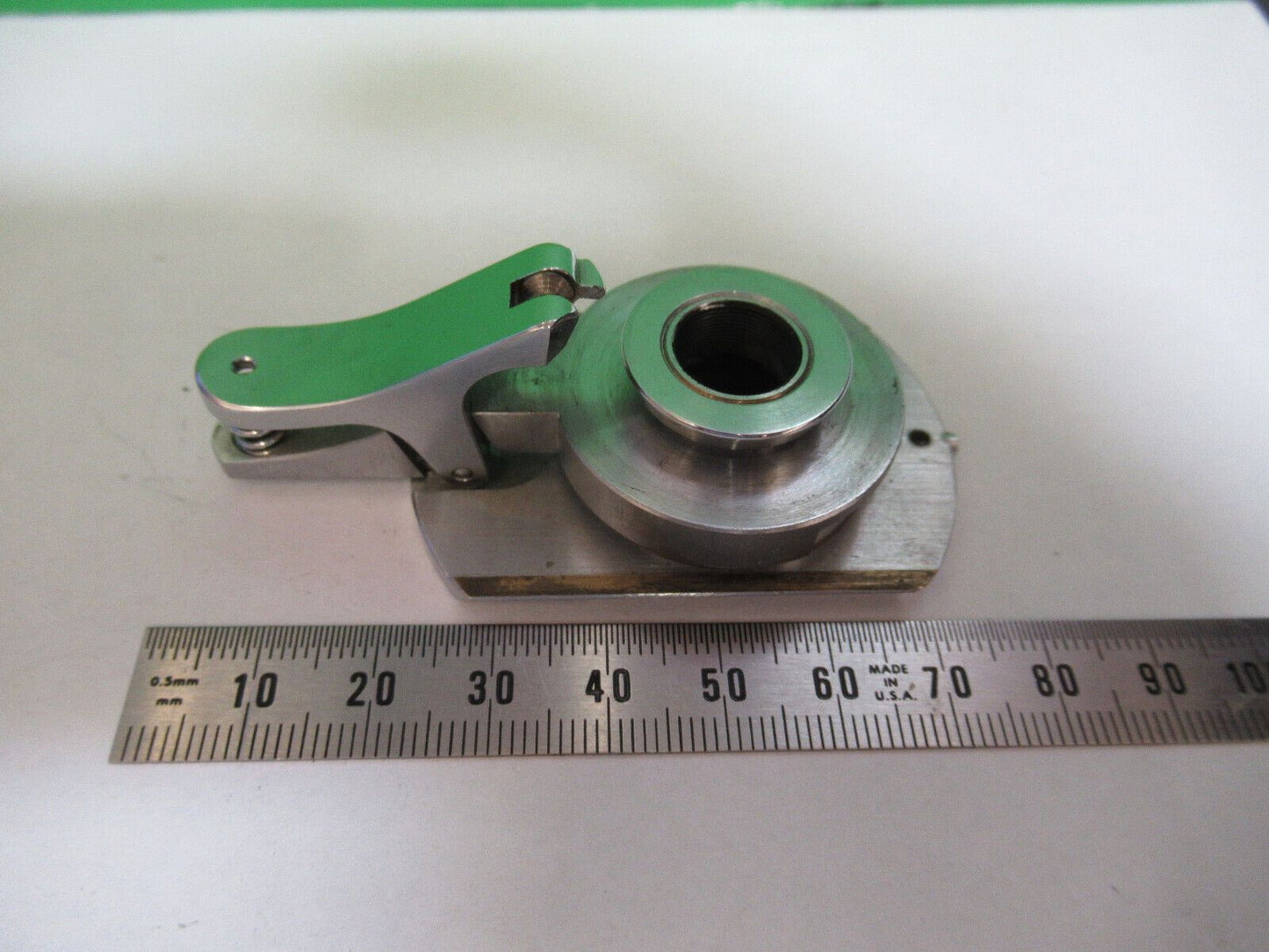 MICROSCOPE PART POL LEITZ WETZLAR POLARIZER OBJECTIVE CLAMP AS PICTURED &P2-B-15