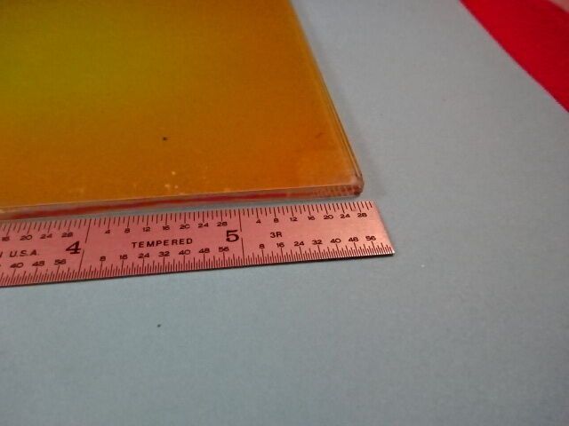 OPTICAL DICHROIC PLATE GLASS OPTICS AS IS #19-A-14