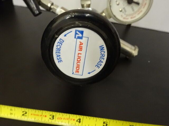 AIR LIQUIDE MANOMETER REGULATOR VALVE GAS PROCESS CONTROL AS IS #78-04