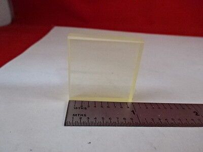 HEAVY GLASS L40 HIGH INDEX REFRACTION SQUARE OPTICAL LASER OPTICS AS IS &81-A-47